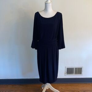 Eliza J dress with bell sleeves. Perfect for day or evening!
